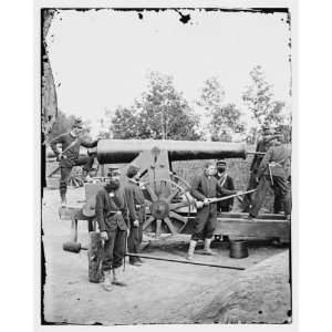   Reprint Arlington, Virginia. Big gun at Fort Woodbury
