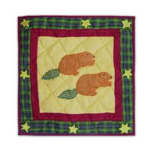  Patch Magic Northwood Star Beaver Toss Pillow, 16 Inch by 