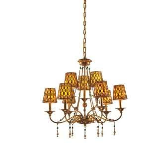 Authenticity Lighting 10 0013 09 03 Bengal 9 Light Chandeliers in 