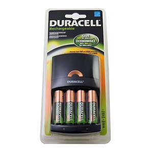Duracell Charger Rechargeable 4ea AA NiMH batteries SEALED FACTORY 
