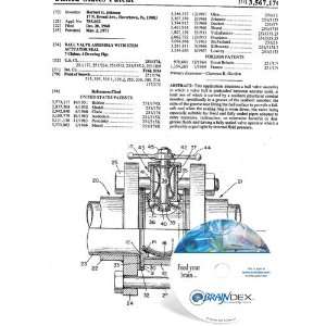   CD for BALL VALVE ASSEMBLY WITH STEM ACTUATOR SEAL 
