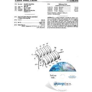  NEW Patent CD for VOLTAGE MULTIPLIER ASSEMBLY Everything 