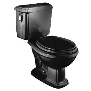   019.178 Antiquity Elongated Two Piece Toilet, Black
