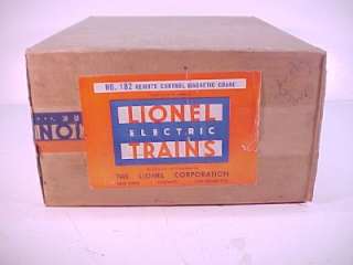 Lionel Postwar 182 Crane Empty Box Only     