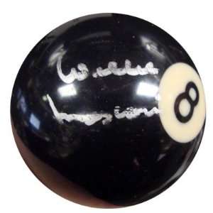  Willie Mosconi Autographed/Hand Signed 8 Ball Billiard 