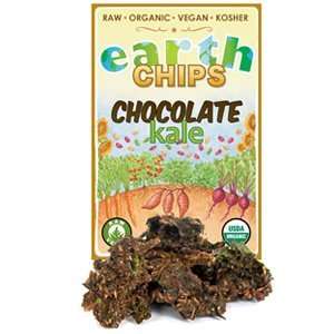 Earth Chips Raw Organic Chocolate Kale Chips 3 oz.  