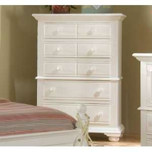    Cottage Traditions 5 Drawer Chest   Eggshell White