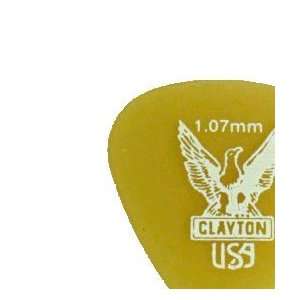    Clayton URT107 Ultem Picks 1.07 48 pack Musical Instruments