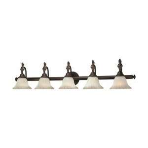  Forte 5218 05 17 Vanity Light, Chestnut