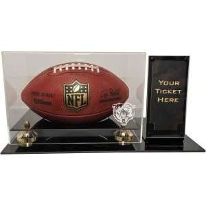  Chicago Bears Deluxe Football Display with Ticket Holder 