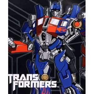  Transformers Optimusprime Royal Plush Raschel Throw Twin 