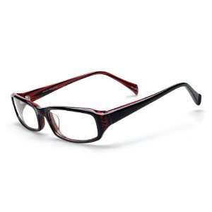  JA00026 prescription eyeglasses (Black/Red) Health 