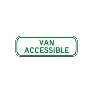 VIRGINIA) VAN ACCESSIBLE Sign 6 x 18 .080 Reflective Aluminum   ADA 