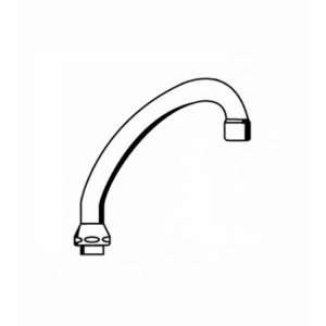  Grohe Faucets 13047 7 3 4 Swan Spout Polished Brass