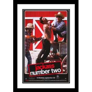  Jackass Number Two Framed and Double Matted 32x45 Movie 