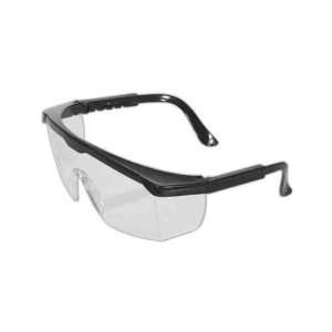  Safety glasses with wrap around protection.