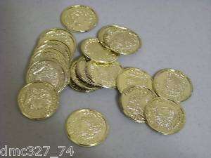 Birthday Party Favors GOLD Treasure Coins   NEW  