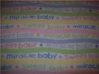 Soft Warm Infant Toddler Miracle Baby Boy or Girl Throw Lap Fleece 