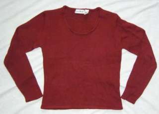 NWOT Womens Carol Rose Red Sweater Size SMALL  
