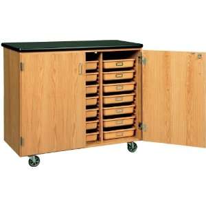  Mobile Tote Tray Storage Cabinet IWA064