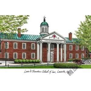 University of Louisville, School of Law Lithograph Only  