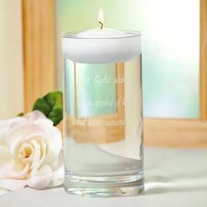    Baby Keepsake Light Shines Floating Memorial Vase and Candle Baby