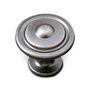 Village expression   1 1/4 diameter bullseye knob in pewter