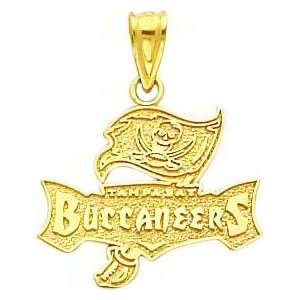  14K Gold NFL Tampa Bay Buccaneers Logo Charm Sports 