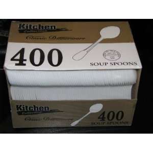 White Soup Spoons Medium Weight 400cs 