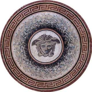 Versace Medallion Mosaic Pattern Tile Stone Art Floor  