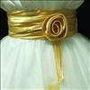 818 Gold Wedding Pageant Party Flower Girls Dress 4 5Y