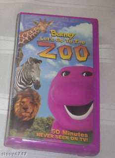 Barney Lets Go To The Zoo VHS  