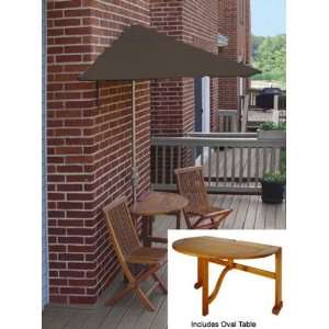   with 7.5 Ft. Olefin Off the Wall Brella (Chocolate) (See Description