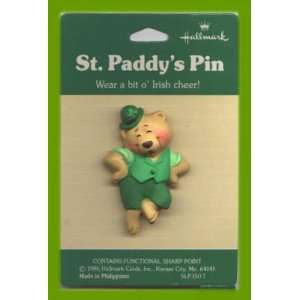  St. Patricks Day Dancing Bear Pin 