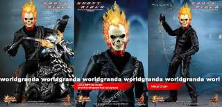 Hot Toys Marvel Movie GHOST RIDER 12 Figure Hellcycle  
