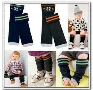 Pair New Toddler Baby leg warmer socks #32 Blue 0 3T  