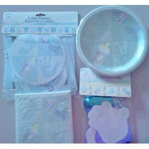 Pale Blue Boys Baby Shower Party Package ~ For Larger Parties ~ Dinner 