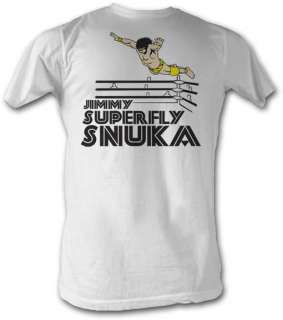 Superfly Jimmy Snuka Superflying White T shirt New  