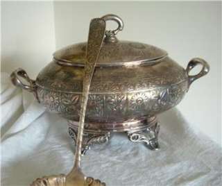   Aesthetic Hartford Silver Plate Co Soup Tureen 1881 93 Victorian 4X