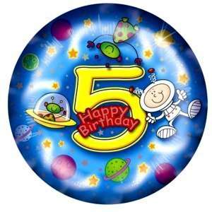  Partyexplosion Happy Fifth Birthday Boys Foil Balloon 