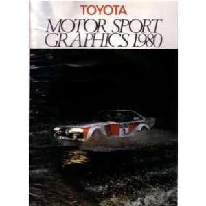  1980 TOYOTA Motor Sport Graphics Sales Brochure 