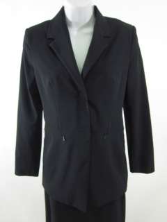 VERTIGO Black Blazer Straight Long Skirt Suit Sz 4 S  