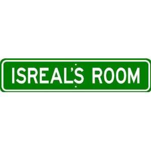  ISREAL ROOM SIGN   Personalized Gift Boy or Girl, Aluminum 