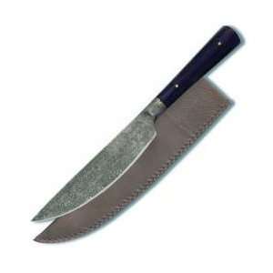  9Roach Belly Knife   Damascus Steel