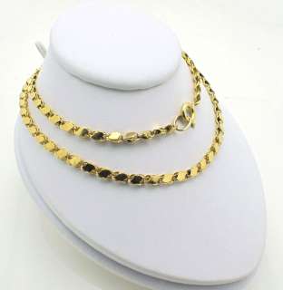   Yellow Gold Handmade Fancy Style Chain necklace 12 gr 22 lg  