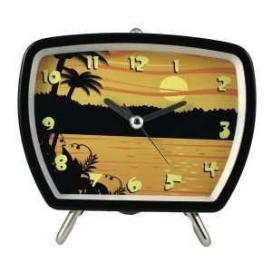  Tropical Talking Clock Sunset Black