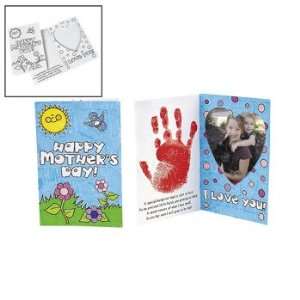  Color Your Own Handprint Mothers Day Photo Frame Card 