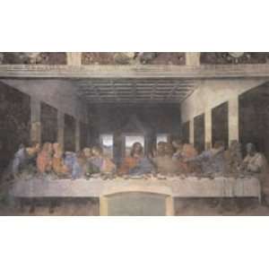  Leondardo Da Vinci 36W by 22H  The Last Supper, 1498 (post 