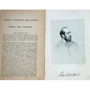    1866 Antique Portrait Lord Middleton Masters Hounds