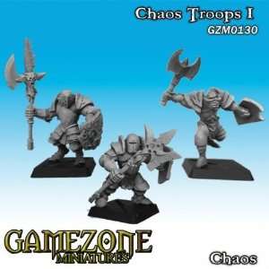    Gamezone Miniatures Chaos   Chaos Troops I (3) Toys & Games